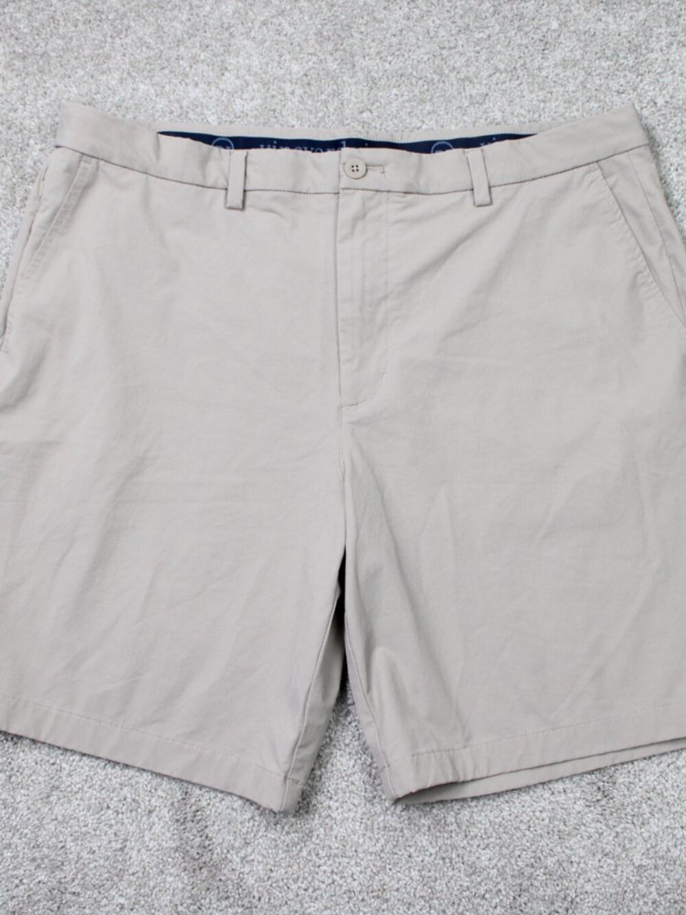 Vineyard Vines OTG Shorts Mens 38 Beige 9" On the Go Performance Stretch